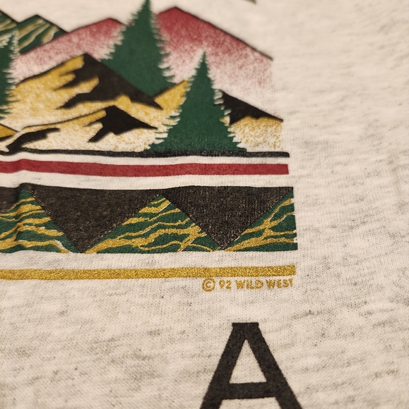 Vintage Signal Sports Sitka Alaska T Shirt Mountain Range Mens Size XL VTG 90s - Picture 5 of 10